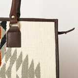 American Darling Tote Saddle Blanket Fabric Genuine Leather Western Women Bag | Handbag Purse for Cute