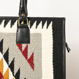 American Darling Tote Saddle Blanket Fabric Genuine Leather Western Women Bag | Handbag Purse for Cute