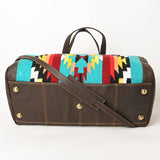 OHLAY OHA101D DUFFEL Upcycled Wool Genuine Leather women bag western handbag purse