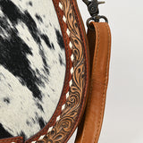 American Darling ADBG1315 Hand Tooled Hair-On Genuine Leather Women Bag Western Handbag Purse