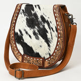 American Darling ADBG1315 Hand Tooled Hair-On Genuine Leather Women Bag Western Handbag Purse