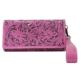 American Darling Wristlet Hand Tooled Genuine Leather women bag western handbag purse
