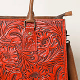 American Darling ADBG1317 Hand Tooled Genuine Leather Women Bag Western Handbag Purse
