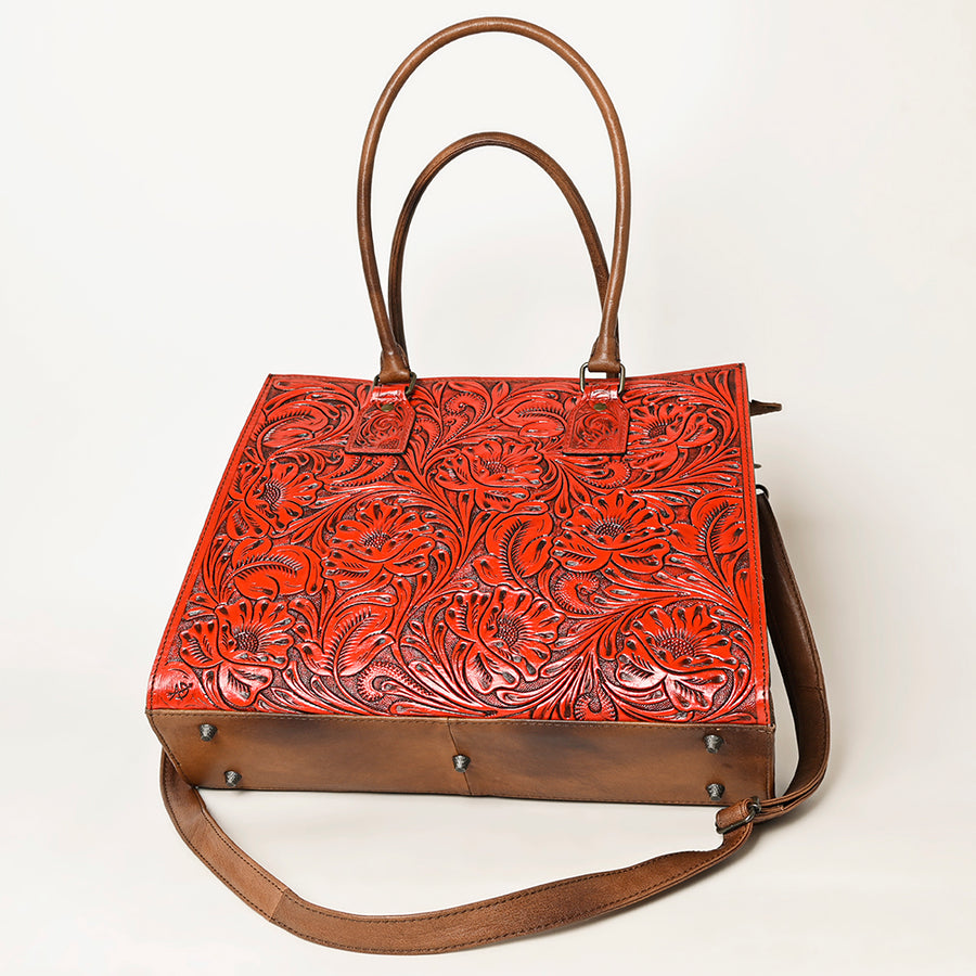 American Darling Hand-Tooled Genuine Leather Western Tote Bag – Durable Crossbody Design with Premium Craftsmanship for Everyday Women