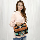 American Darling Jewelry Case Saddle Blanket Genuine Leather women bag western handbag Purse