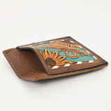 American Darling ADCCG101 Floral Western Hand Tooled Genuine Leather Women Card-Holder