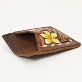 American Darling ADCCG103 Floral Western Hand Tooled Genuine Leather Women Card-Holder
