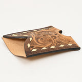 American Darling ADCCG105 Floral Western Hand Tooled Genuine Leather Women & Man Card-Holder