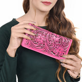 American Darling Wallet Hand Tooled Genuine Leather Women Bag Western Handbag Purse