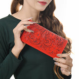 American Darling Wallet Hand Tooled Genuine Leather Women Bag Western Handbag Purse