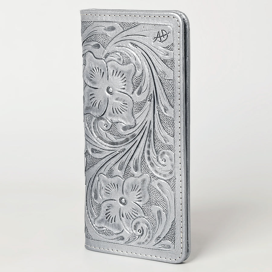 American Darling Hand-Tooled Genuine Leather Western Wallet Handbag - Floral Carved Women's Wallet - Uhorse