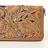 American Darling Wallet Hand Tooled Genuine Leather women bag western handbag purse