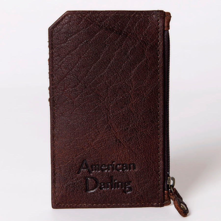 American Darling Card Holder Hair on Genuine Leather | Business Credit