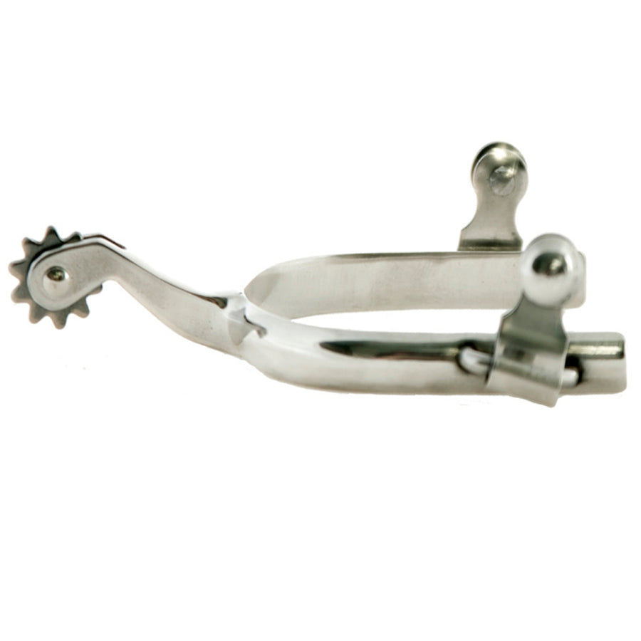 Stainless steel western spurs with rowel - Uhorse