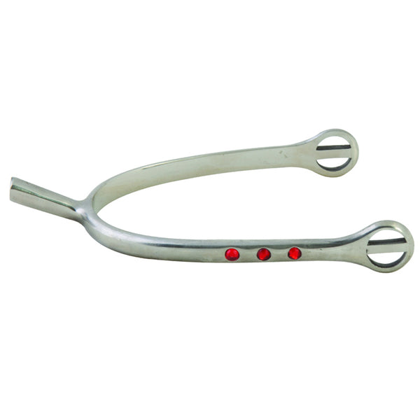 Metal spurs with red inlay dots - Uhorse
