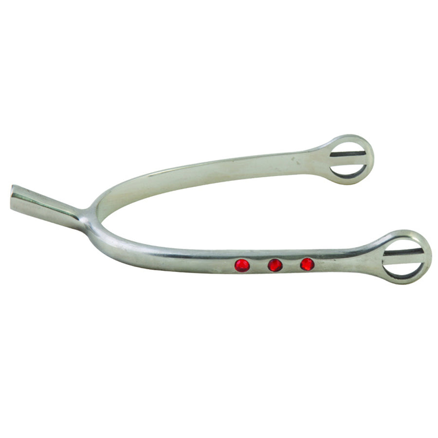 Metal spurs with red inlay dots - Uhorse