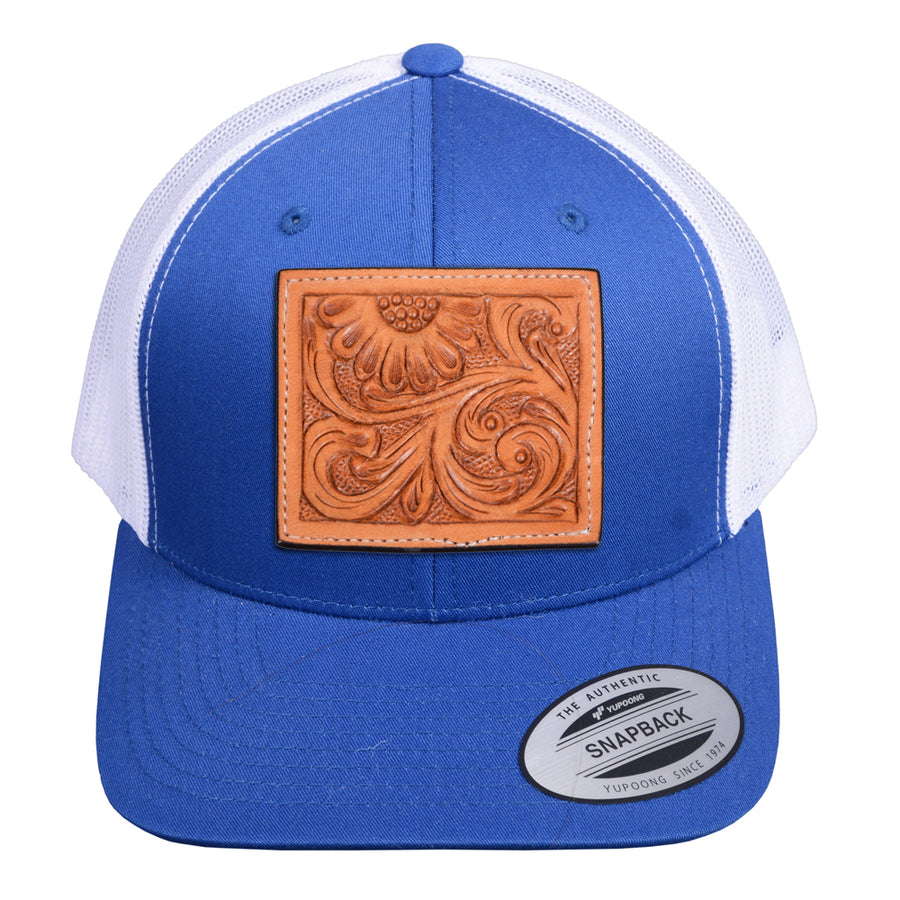 HILASON Classics Retro Trucker Cap With Mesh Back Royal Blue and White - Uhorse