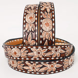 American Darling ADBLF236-L Beautifully Hand Tooled Genuine American Leather Belt Men and  Women