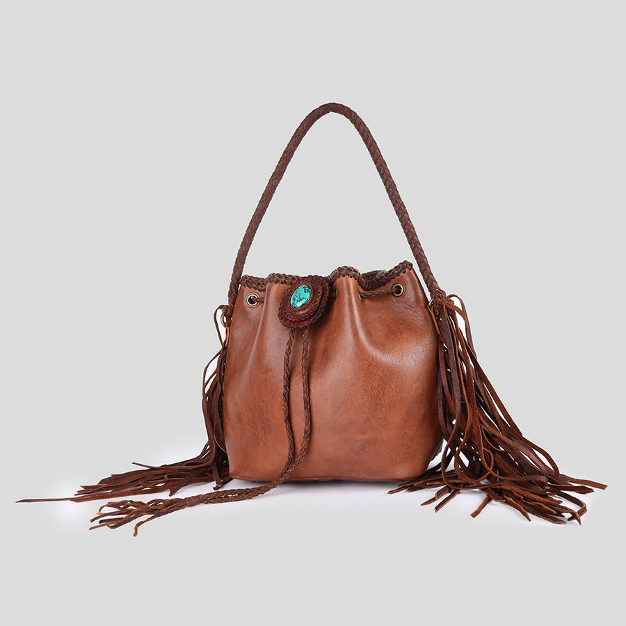 American Darling Bucket Genuine Leather Western Women Bag Handbag Purse | Travel Bags College Casual - Uhorse