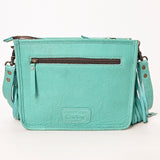 American Darling ADBG1322A Hand Tooled Hair-On Genuine Leather Women Bag Western Handbag Purse