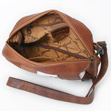 American Darling ADBG1323 Hand Tooled Hair-On Genuine Leather Women Bag Western Handbag Purse