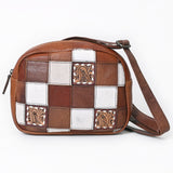 American Darling ADBG1323 Hand Tooled Hair-On Genuine Leather Women Bag Western Handbag Purse