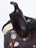 Hilason Western Horse Kids Youth Children Trail Genuine Leather Saddle Dark Brown