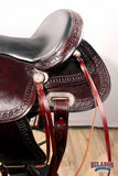 Hilason Western Horse Kids Youth Children Trail Genuine Leather Saddle Dark Brown