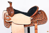 HILASON Western Horse Trail Show Saddle Synthetic Pleasure Riding | Hand Tooled | Horse Saddle | Western Saddle | Ranch roping saddle | Horse Leather Saddle | Saddle For Horses