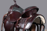 15 In HILASON Western Horse Treeless Saddle Genuine Leather Trail Dark Brown