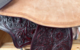 Hilason Western Horse Flex Tree Trail Barrel Genuine Leather Saddle Brown