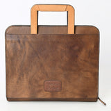 American Darling Briefcase Hand Tooled Genuine Leather Women Bag Western Handbag Purse