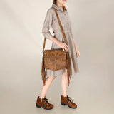 American Darling Crossbody Full Grain Genuine Leather Women Bag Western Handbag Purse