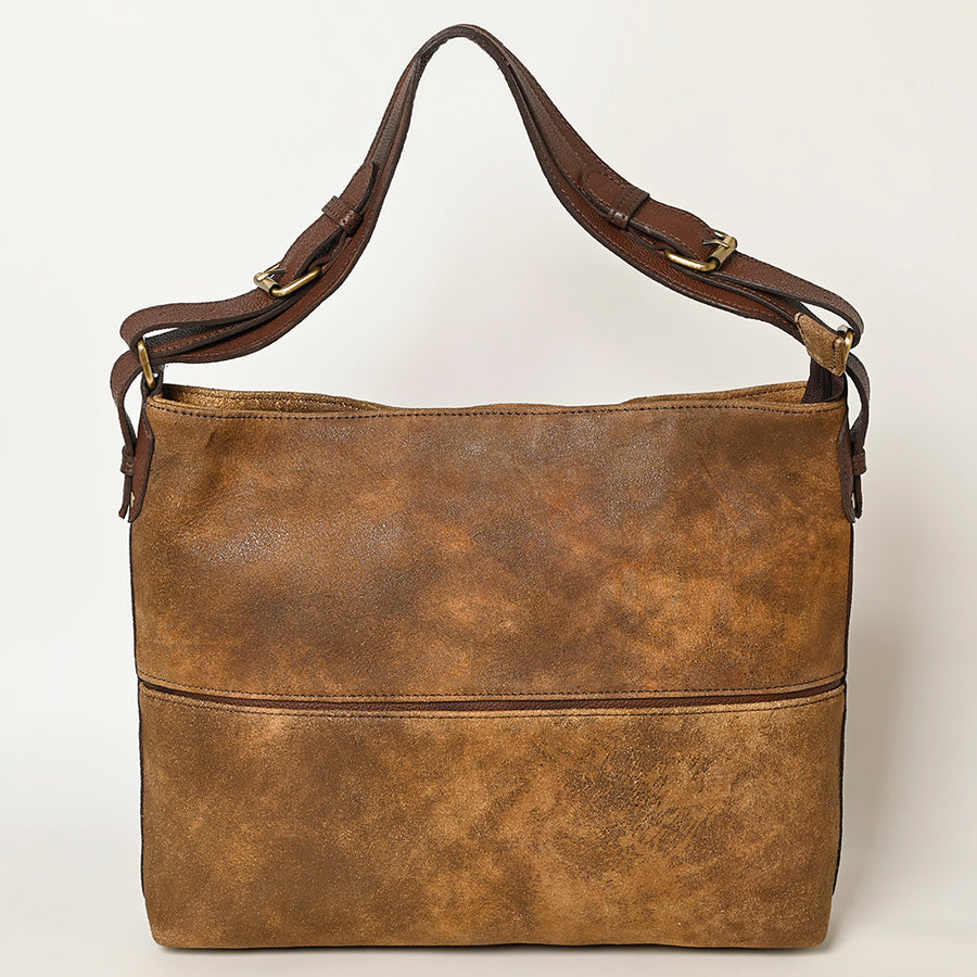 American Darling Western Leather Hobo Bag - Eco-Friendly Vegetable Tanned Full Grain Leather Everyday Purse with YKK Zipper