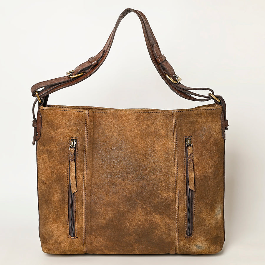 American Darling Western Leather Hobo Bag - Eco-Friendly Vegetable Tanned Full Grain Leather Everyday Purse with YKK Zipper
