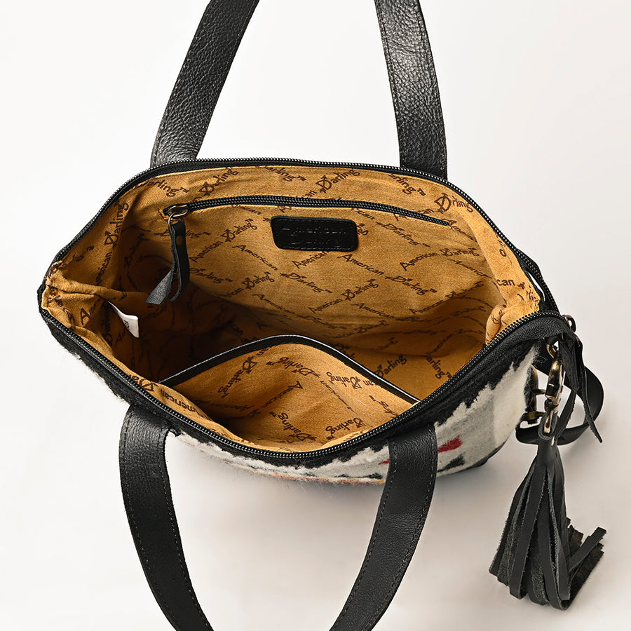 American Darling Tote Saddle Blanket Genuine Leather Women Bag Western Handbag Purse