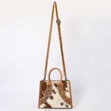 American Darling Tote Hand Tooled Hair On Genuine Leather Women Bag Western Handbag Purse