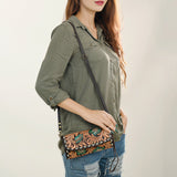 American Darling Clutch Hand Tooled Genuine Leather Western Women Bag Handbag Purse | Purses for Cute