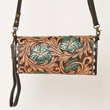 American Darling Clutch Hand Tooled Genuine Leather Western Women Bag Handbag Purse | Purses for Cute