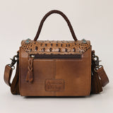 American Darling Briefcase Saddle Blanket Hair On Genuine Leather women bag western handbag purse