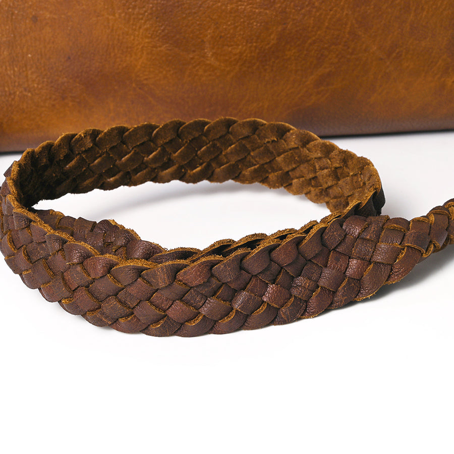 American Darling Cross body Bag Western Genuine Leather Handcrafted Purse with Turquoise Stone and Braided Detail