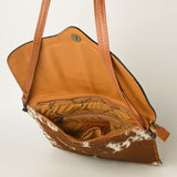 ADBG1389 American Darling Hand Tooled Hair On Genuine Leather Women Bag Western Handbag Purse