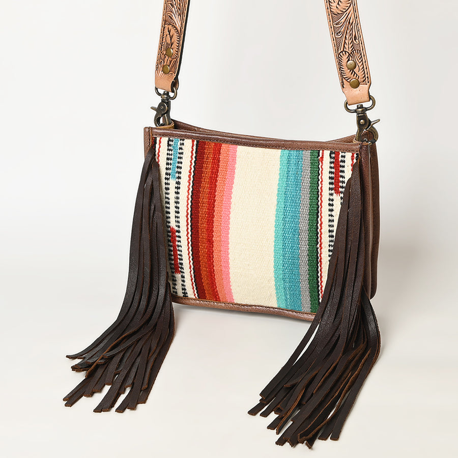 American Darling Saddle Blanket Fringes Messenger Bag - Uhorse