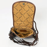 American Darling ADBG1392B Messenger Saddle Blanket Genuine Leather Women Bag Western Handbag Purse