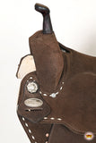 HILASON Flex Tree Western Horse Buckstitch Trail Barrel American Leather Saddle Brown | for Horses