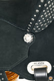 HILASON Flex Tree Western Horse Stud Trail Barrel American Leather Saddle Black | for Horses