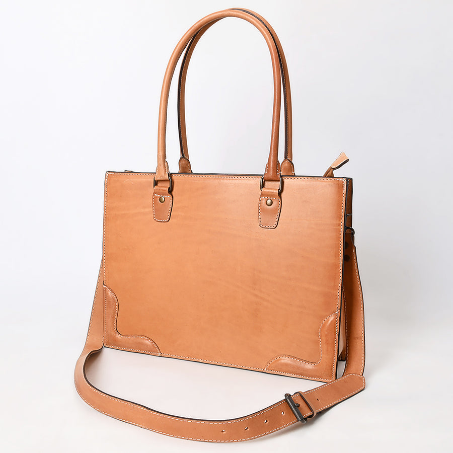 American Darling Western Genuine Leather Tote Bag - Handcrafted Everyday Carry - Uhorse