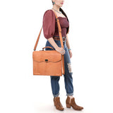 American Darling Adbg1395 Briefcase Genuine Leather Women Bag Western Handbag Purse