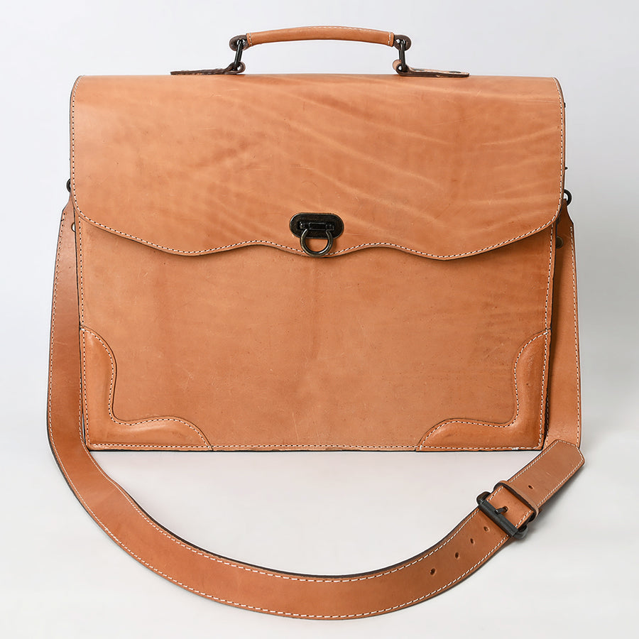 American Darling Western Genuine Leather Briefcase Bag – Premium Handcrafted Work Tote with Durable Straps and Spacious Interior