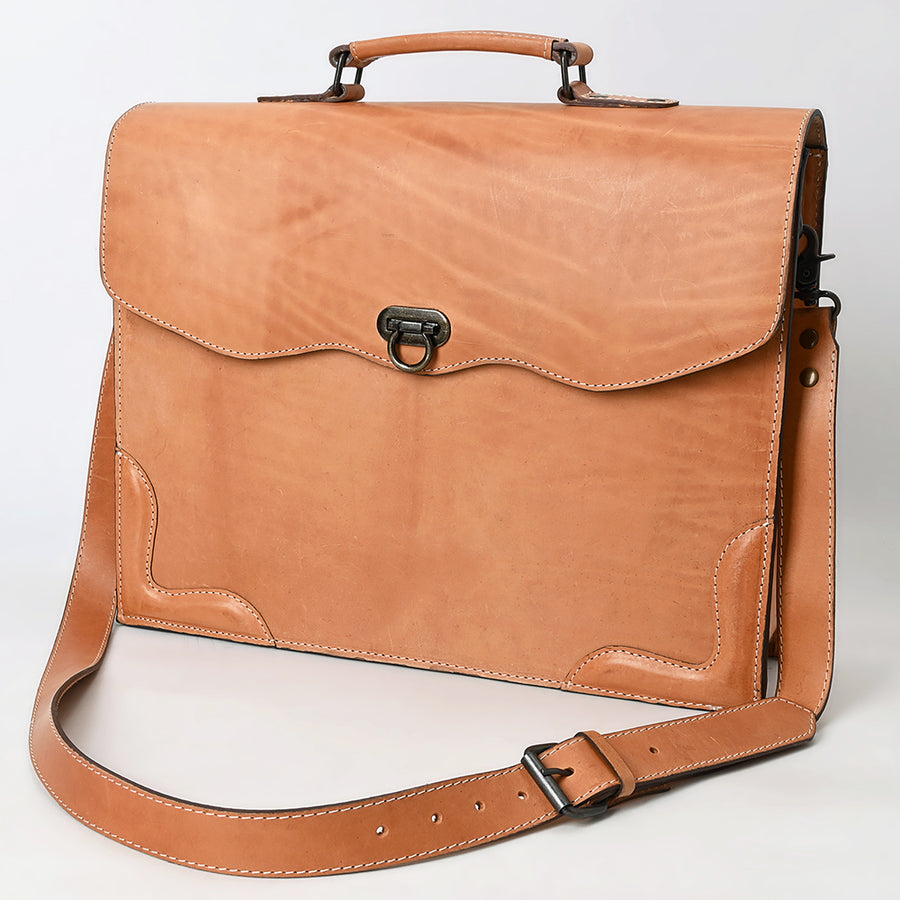 American Darling Western Genuine Leather Briefcase Bag by American Darling - Handcrafted Tote - Uhorse